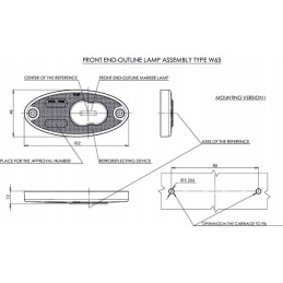 Šoninis žymeklis LP baltas LED 12 24v buvo 309p