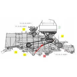 100171168 siauro profilio trapecinis diržas SPB x 3150