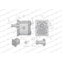 Hidraulinis krumpliaratinis siurblys 11 0 cm3 2 grupės tipas e