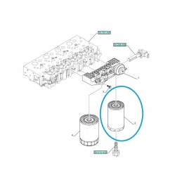Kuro filtras naujas holland t4 t5 td5 korpusas 47450038