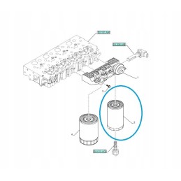 Kuro filtras new holland t4 t5 td5 dėklas farmall 47