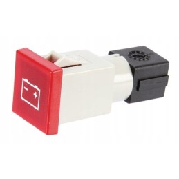 Kvadratinė indikacinė lemputė 12 24v raudona, prisukama 2