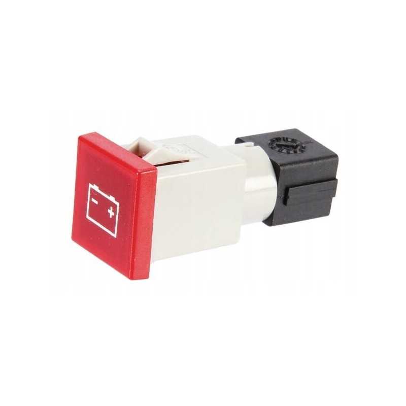 Kvadratinė indikacinė lemputė 12 24v raudona, prisukama 2