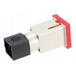 Kvadratinė indikacinė lemputė 12 24v raudona, prisukama 2