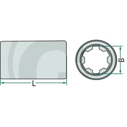 Profilio stebulė 1 3 8 ilgis 10 100 1 3