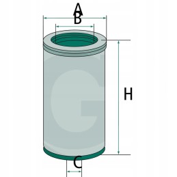 Hidraulinės transmisijos alyvos filtras 1909106