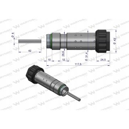 Ritės kaištis solenoidiniams vožtuvams e12dvs6 2 80l