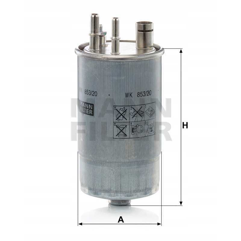 Kuro filtras mann filtras wk 853 20