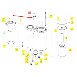 101489926 hidraulinio filtro alsuoklis