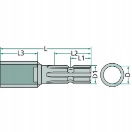 PTO adapteris 35 mm x 1 3 8 6 lizdai