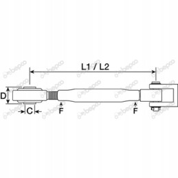 Stabilizavimo strypas l 660 830 mm oe 28 85 mm