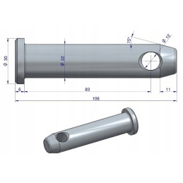 Smeigtukas, jungiantis priedą su mf org ursus kabliu