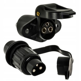 Elektros lizdo komplektas, 3 kontaktų priekabos kištukas