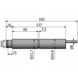 Akceleratoriaus stūmoklinis motociklas seno tipo 5040031720