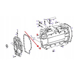 F824100050060 pavarų dėžės korpuso kaištis
