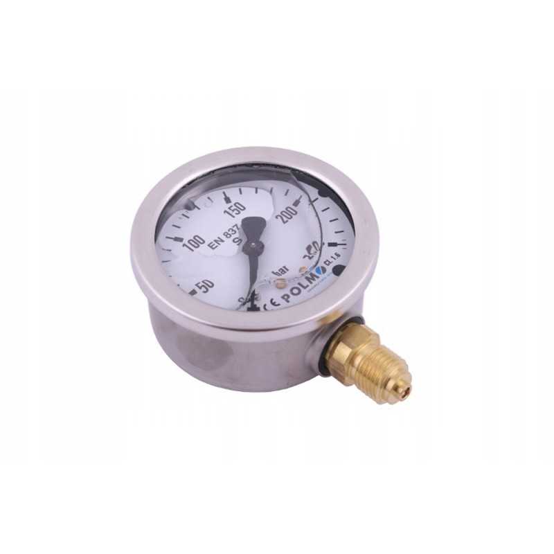 Glicerino manometras m63 250 bar apatinis g1 4 polmo