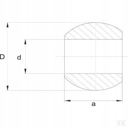 Apatinės svirties kamuoliukas cat 4 3 oe37 85x57mm kramp