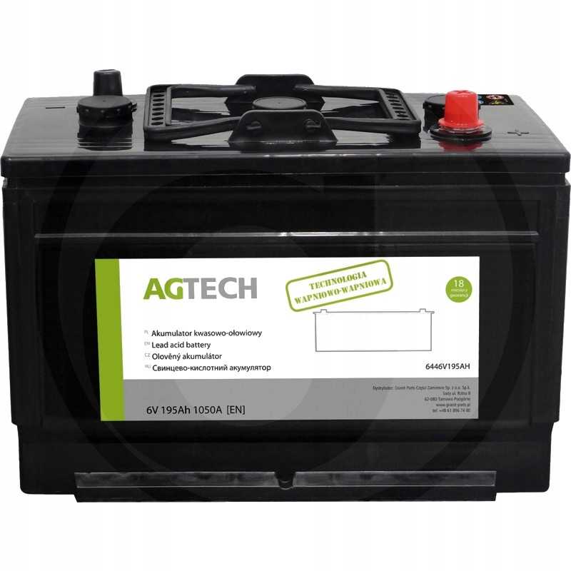 Akumuliatorius 6v 195ah 1050a lenkiškas agtech