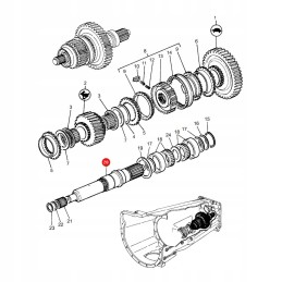 Pavarų dėžės veleno massey ferguson 3383436m4 keitimas