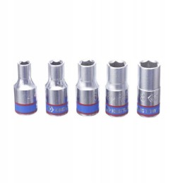 King tonų lizdai 1 4 trumpi 4 13 mm 6 kampiniai bėgeliai