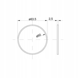 Pavarų dėžės tarpiklio žiedas 80121162 c 385