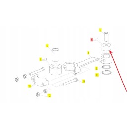 100010535 guminė įvorė 15 x 41 x 20 mm