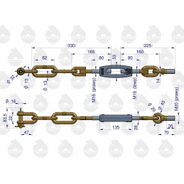Šoninė grandinė 46450390 46650400 c 360