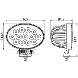 Darbo lempa 13x LED 65w 5850l prožektorius 10 30v