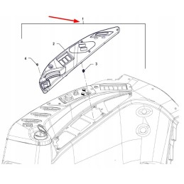 P5s45801041 rankinės droselio svirties dangtelis