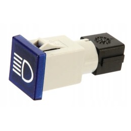 Kvadratinė indikacinė lemputė 12 24v mėlyna, prisukama