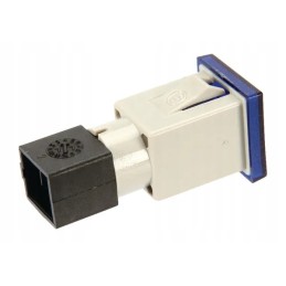 Kvadratinė indikacinė lemputė 12 24v mėlyna, prisukama