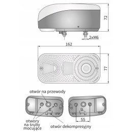 Dešinysis priekinis žibintas Farmtrac Ursus Wesem LA539822