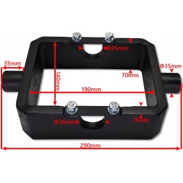 Tvirtas lopšys, cilindro tvirtinimas 800-910 mm