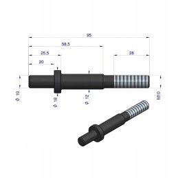 C 330 sankabos slėgio plokštės atleidimo varžtas