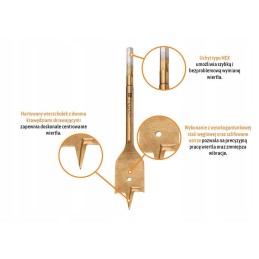 Plokščiasis medžio grąžtas 12 150 mm tege