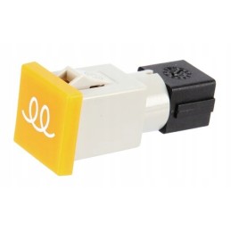 Kvadratinė indikacinė lemputė 12 24v geltona, prisukama 22 5