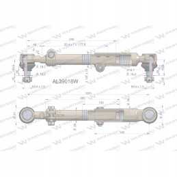 Vairo traukė 330mm AL39018 Warynski AL39018