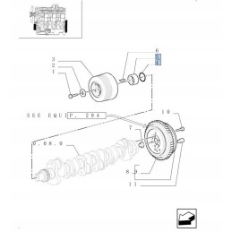 O žiedas new Holland dėklas 14459081 17283581 cnh