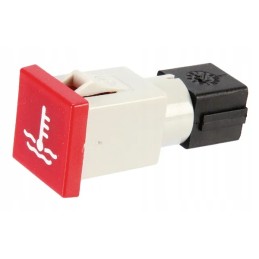 Kvadratinė indikacinė lemputė 12 24v raudona, prisukama