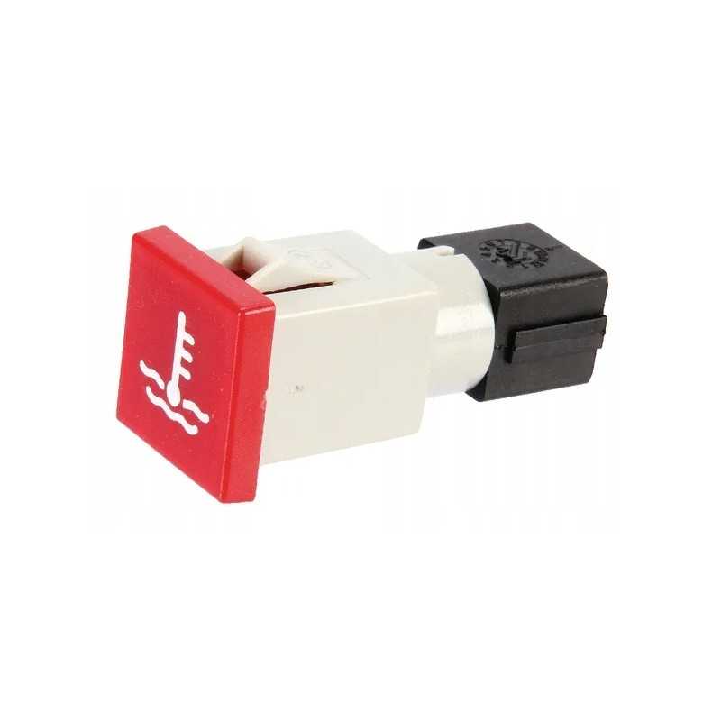 Kvadratinė indikacinė lemputė 12 24v raudona, prisukama