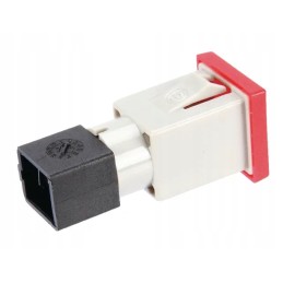 Kvadratinė indikacinė lemputė 12 24v raudona, prisukama