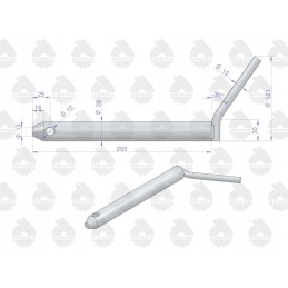 Apatinis kablio rėmo kaištis c 330 c 360 originalus