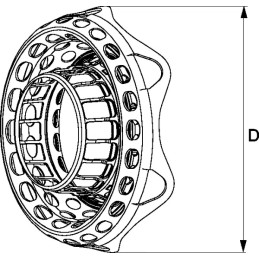 Flexo elementas SD15 Walterscheid d 201 mm