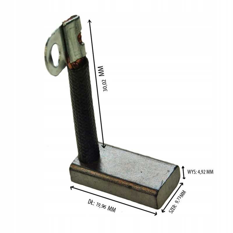 Išsiplėtimo šepečiai 19 96x9 73x4 92mm 30mm kabelis 4 vnt.
