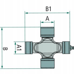 Varančiojo veleno skersinė galvutė 94x76 mm blueline f248