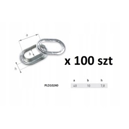 Akutė brezentinėms tentinėms akutėms 40x10 100 vnt