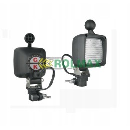 Halogeninė darbo lempa su car1 laikikliu ir įmontuota