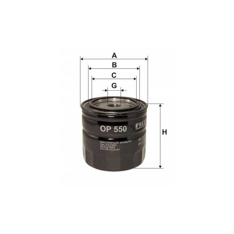 Op 550 filtron alyvos filtro korpusas ih