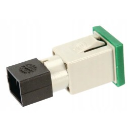 Kvadratinė indikatoriaus lemputė 12 24v žalia užsukama 2