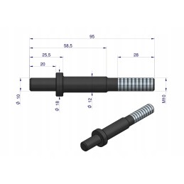 C 330 sankabos slėgio plokštės atleidimo varžtas
